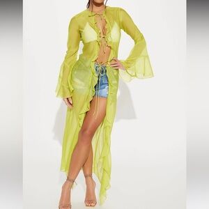 My Fantasy Maxi Top - Lime